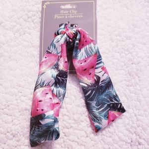 🍉 Watermelon Fabric Hair Clip. NWT